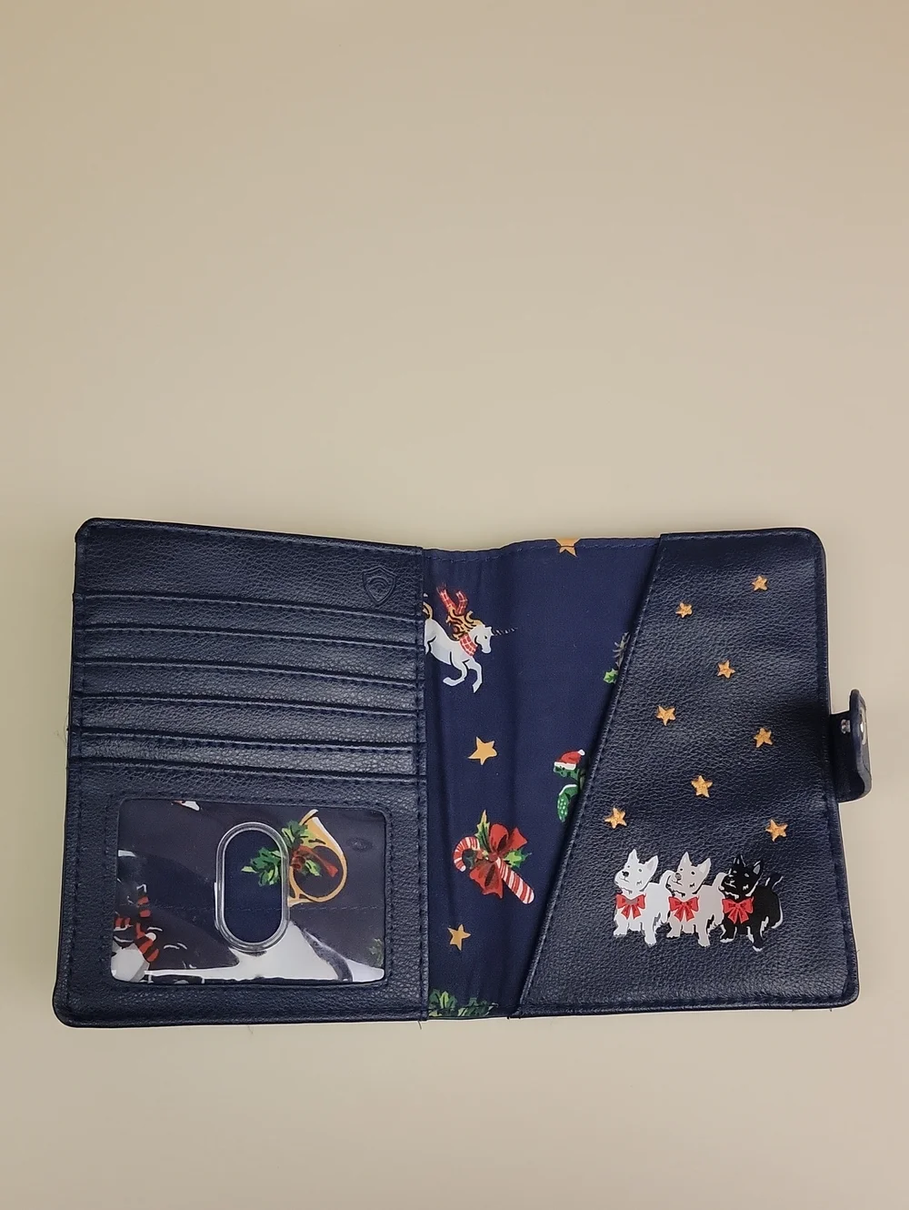 VERA BRADLEY RFID PASSPORT WALLET IN SNO GLOBE MOTIFS